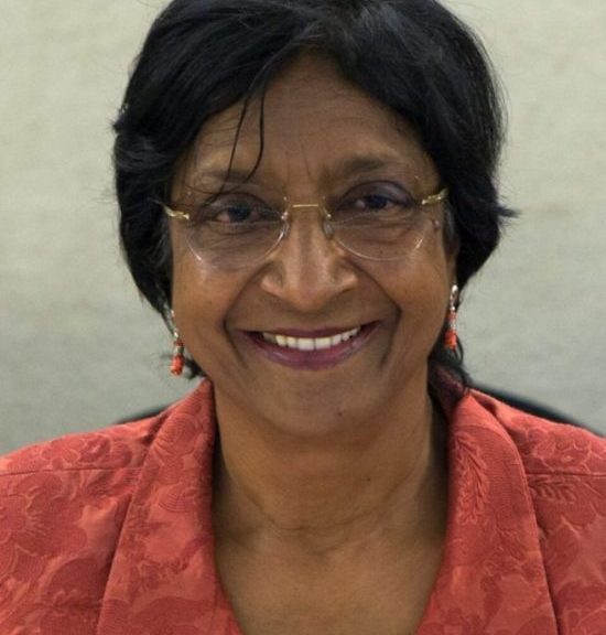 High Commissioner Navy Pillay at the 26th session of the Human Rights Council - picture taken from the U.S. Mission Geneva/ Eric Bridiers